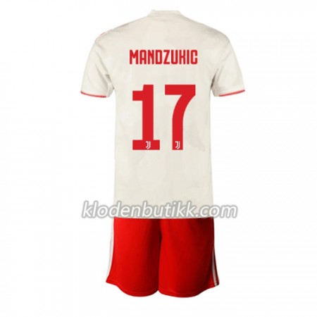 Juventus MANDZUKIC 17 Barn Bortedraktsett 2019-2020 Kortermet (+ Korte bukser)